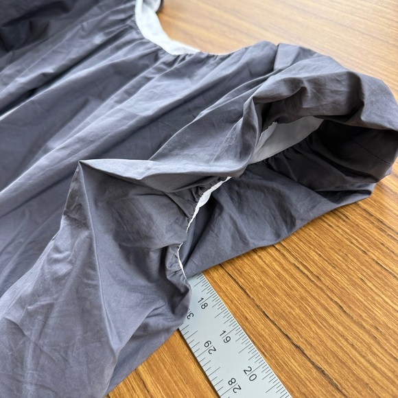 Sofie D’Hoore Grey Balloon Top 100% Cotton Belgian Designer Size 34 - Picture 5 of 5